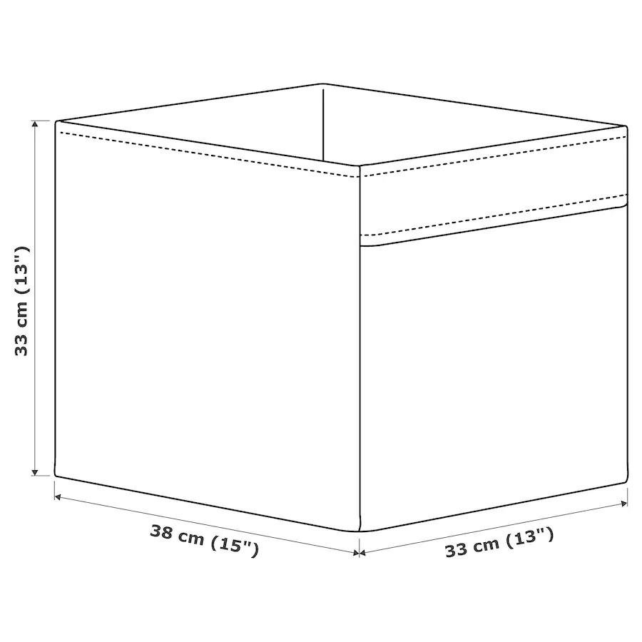 Дрёна коробка бежевый точечный 33x38x33 см