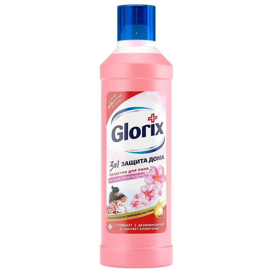 Средство д/пола Glorix 1л Весеннее пробуждение
