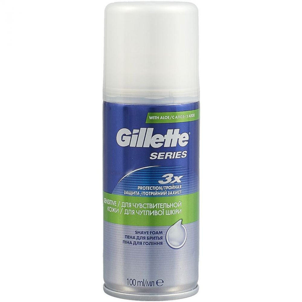 Пена для бритья Gillette для чувствительной кожи, 100 мл