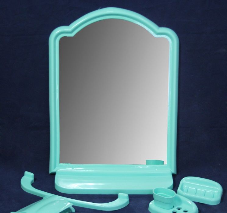 Зеркало с алисой. Набор для ванной с зеркалом Элегант 06-02. Зеркальный набор для ванной комнаты артикул РП-861.